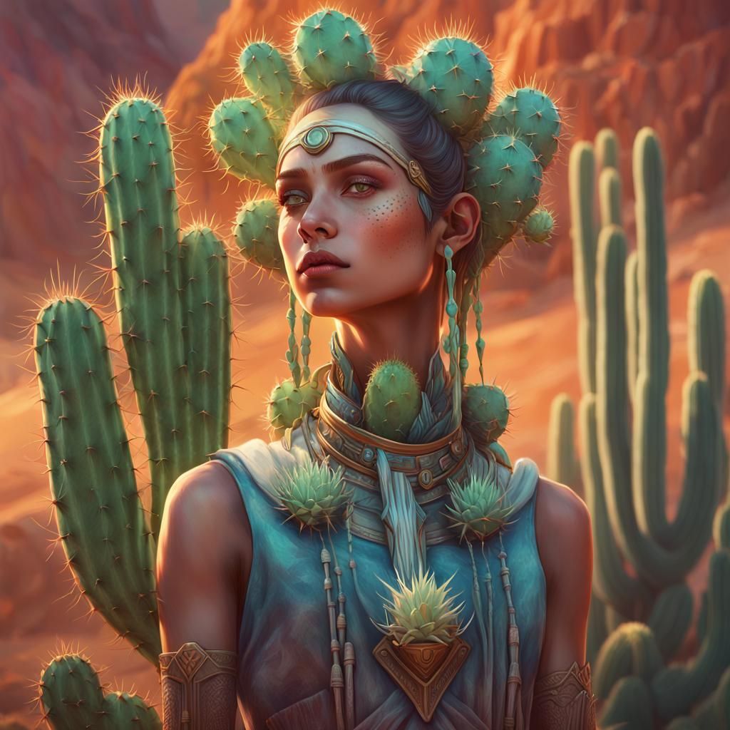 Cactus lady 4