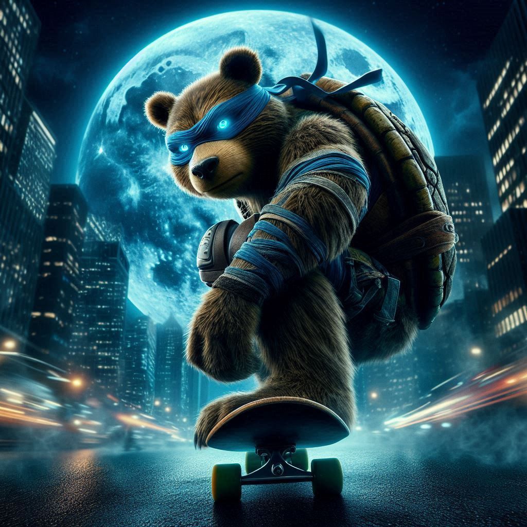 Teenage mutant ninja bear