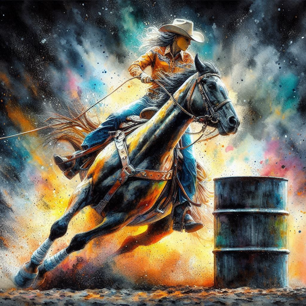 Barrelracer at Rodeo  by @doGooder