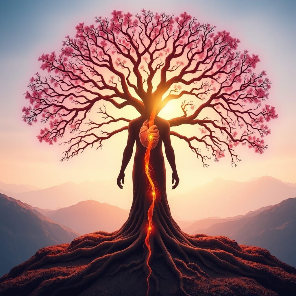 Two Trees of Life and Knowledge in the Human Aura