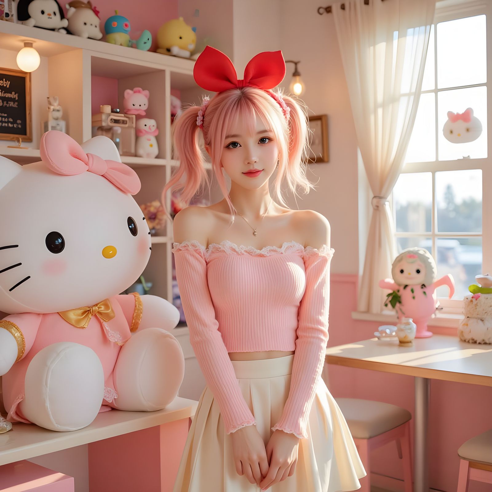Xiao Yu: Hello Kitty Playroom 🎀 (5 Images)