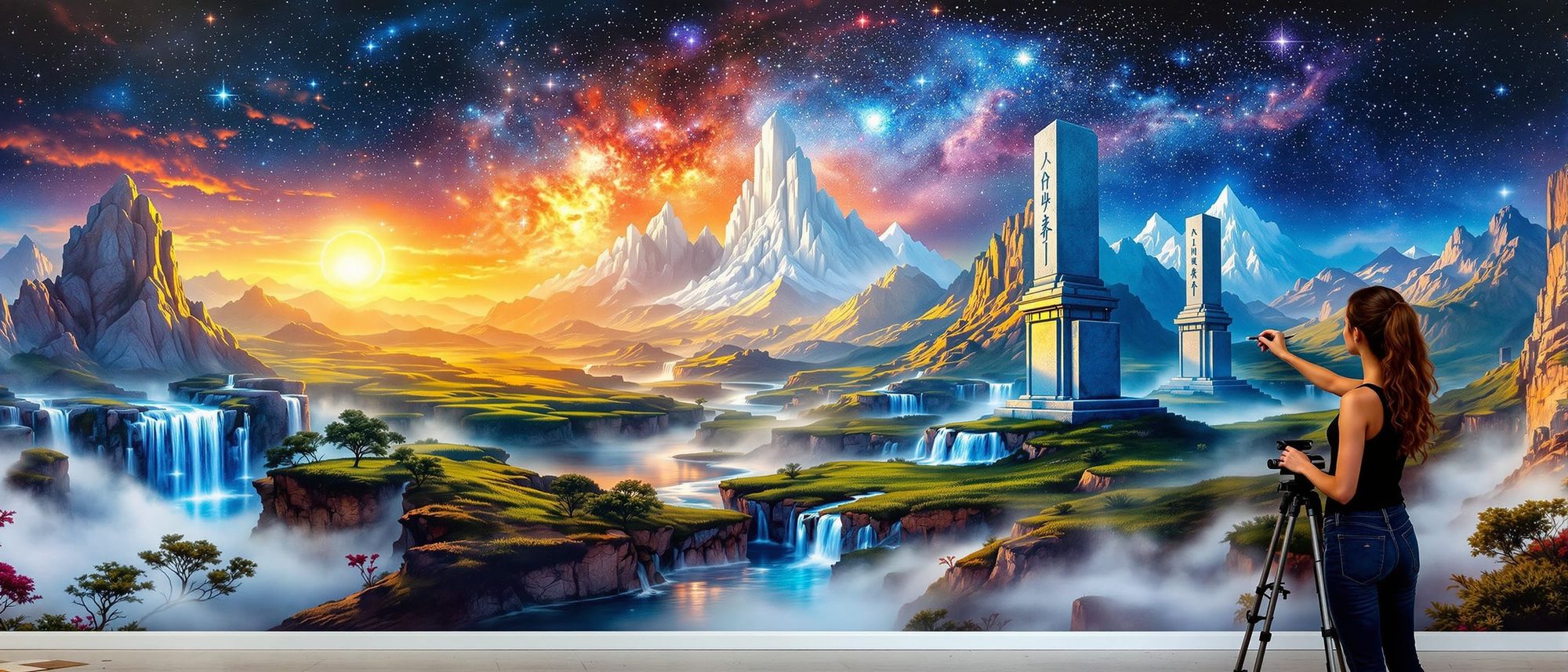 Airbrushed Dreams: Beyond the Otherworldly Horizon