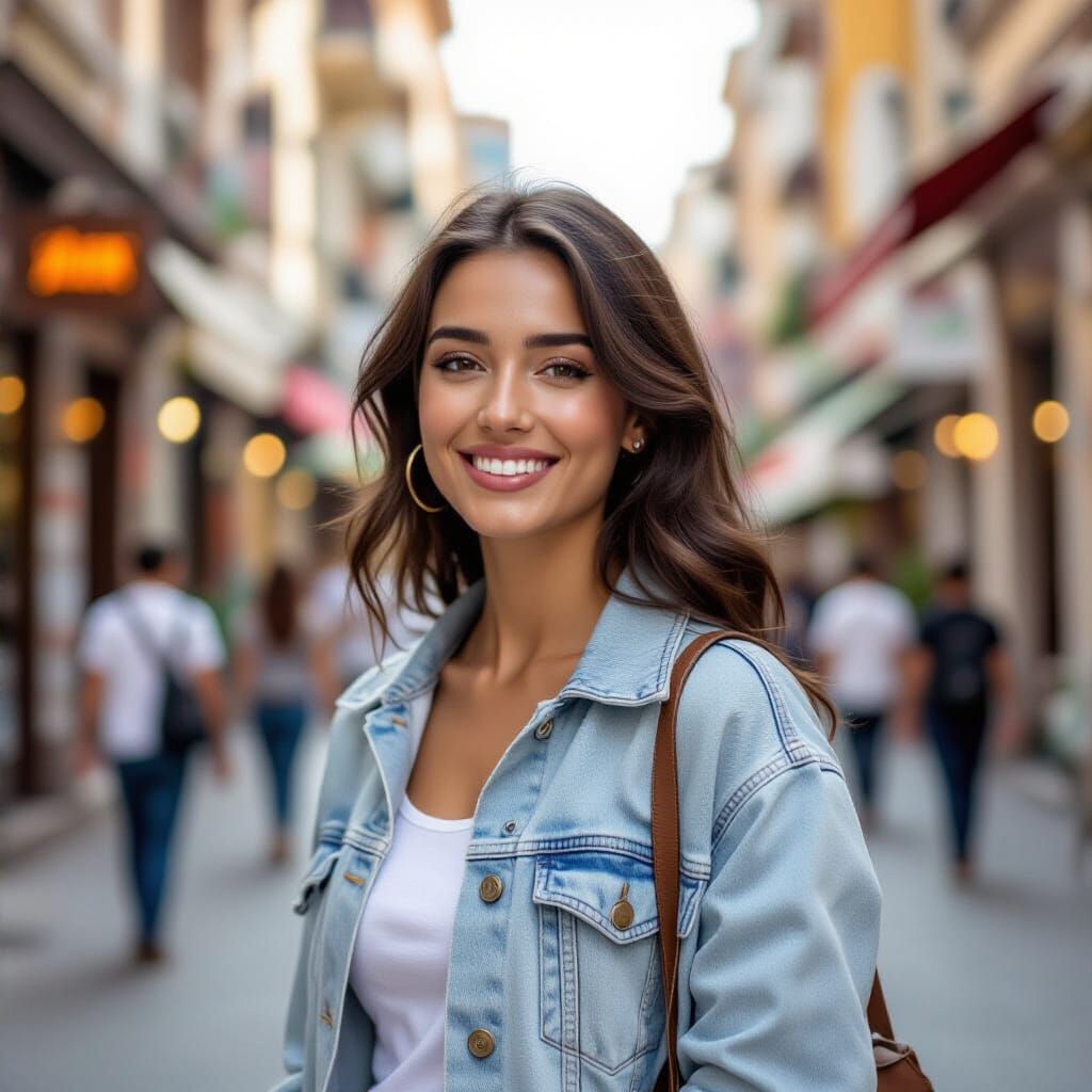 Astronaut Navigates Colorful Cosmic Nebula