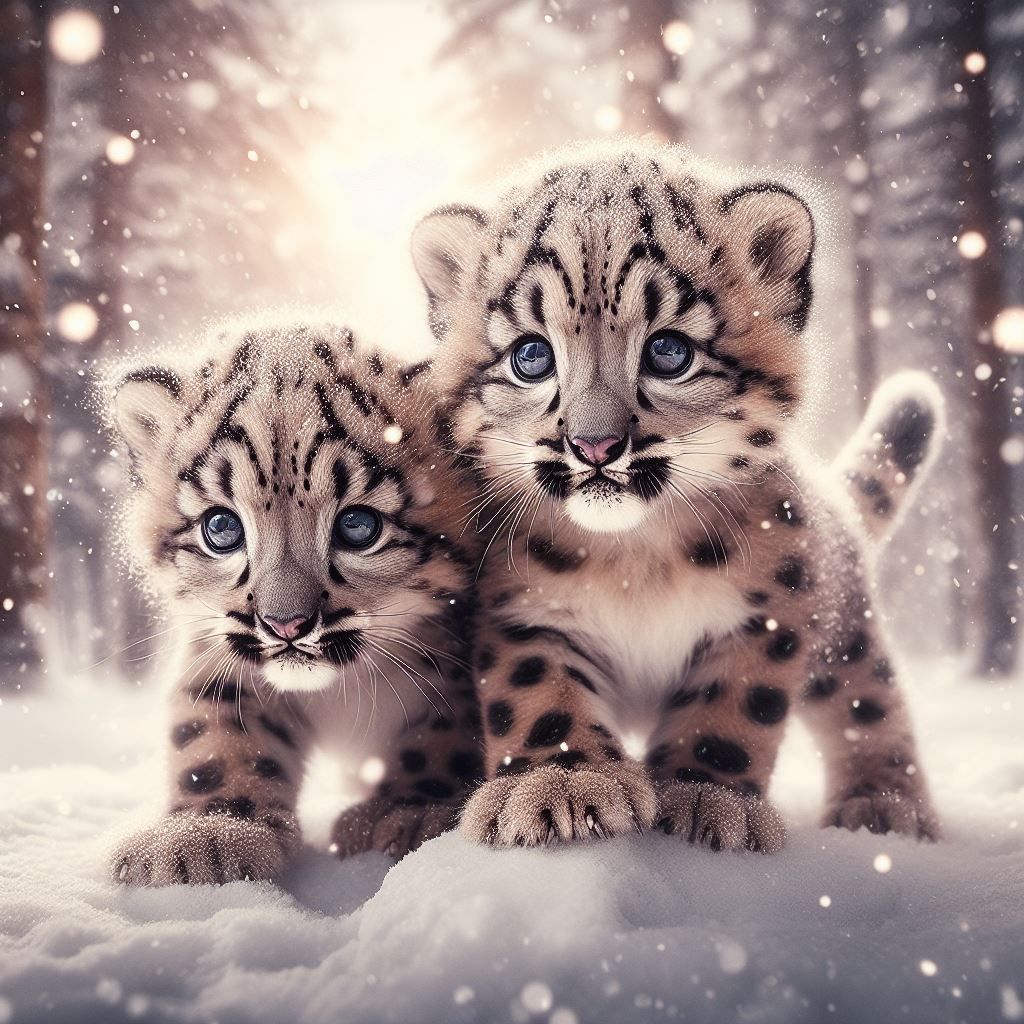 Playing in the Snow Together