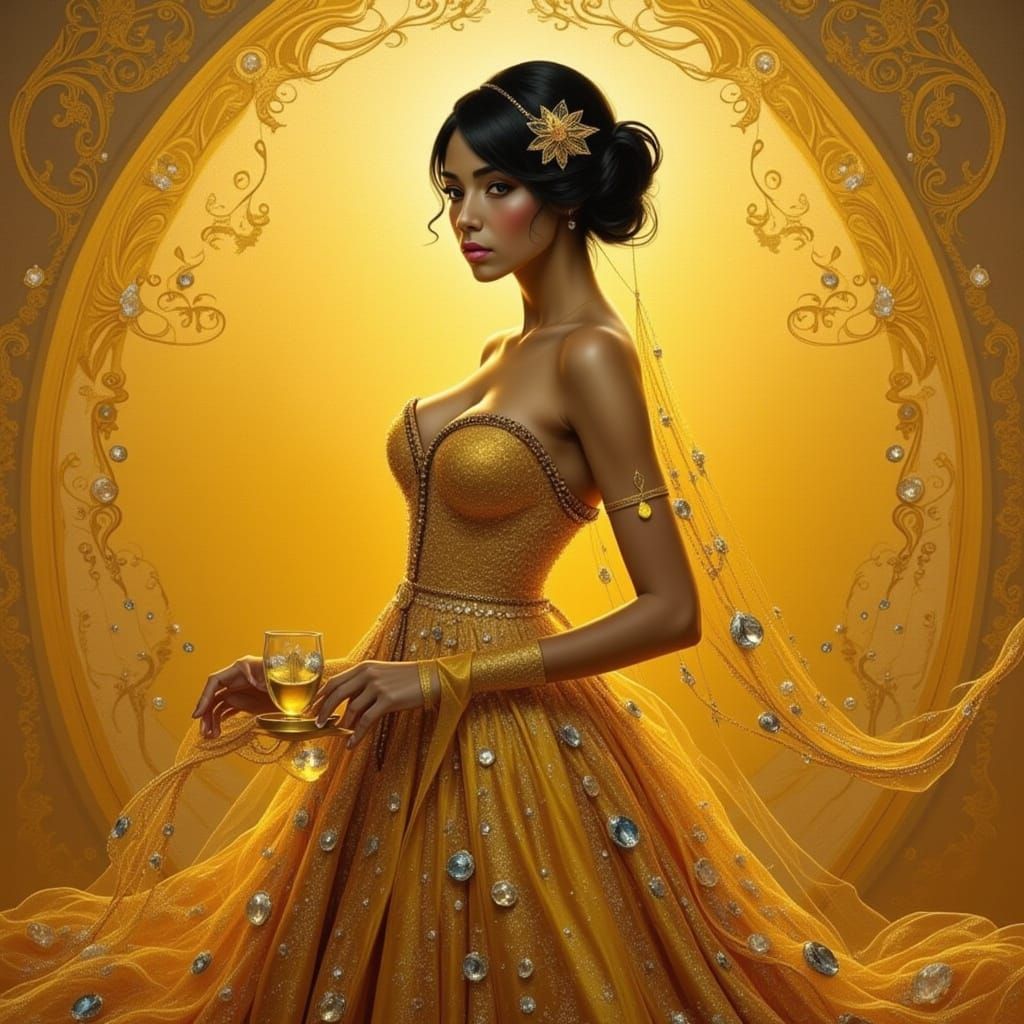  <lora:Gold:1.0> woman /gold
