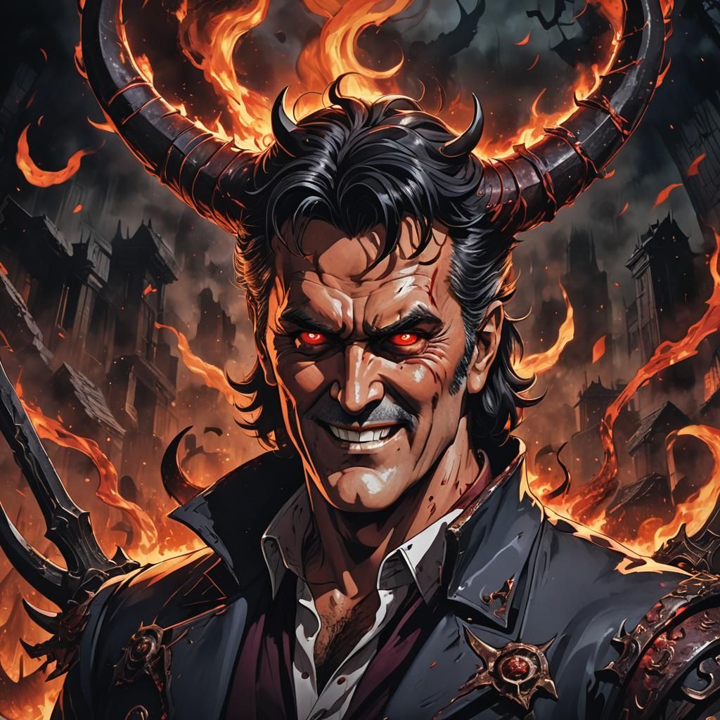 BRUCE CAMPBELL AS SATAN