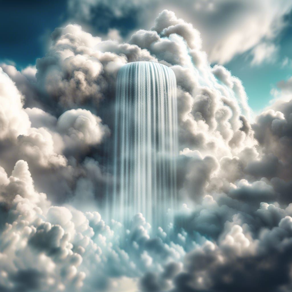 The Clouds are Leaking   by @Sharon Burgess