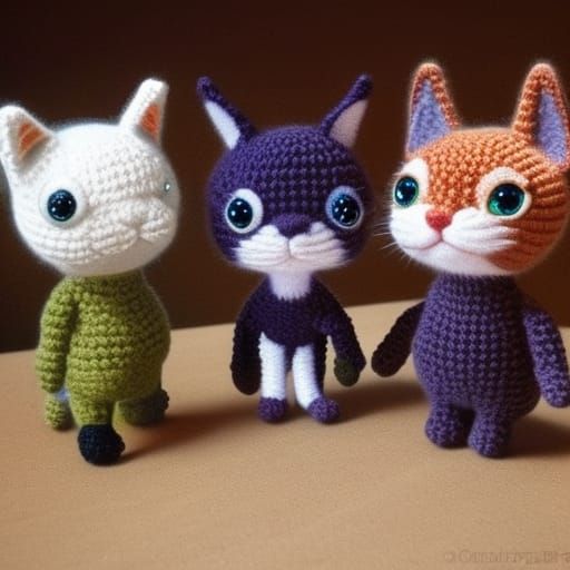 Amigurumi cats