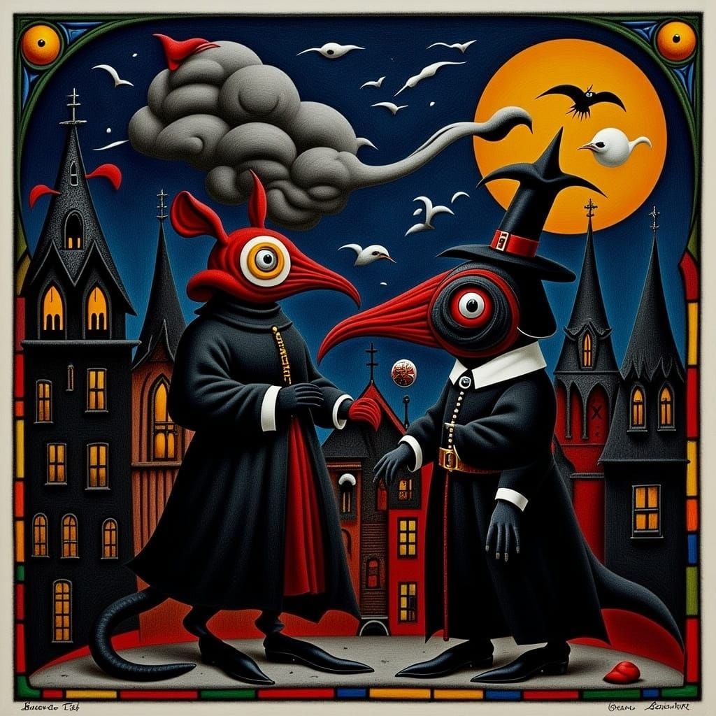 <lora:EVIL MEDIEVAL:1.0> Plague City