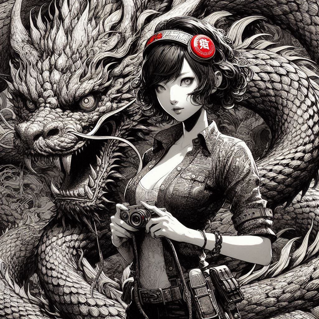 Summoned dragon guardian!