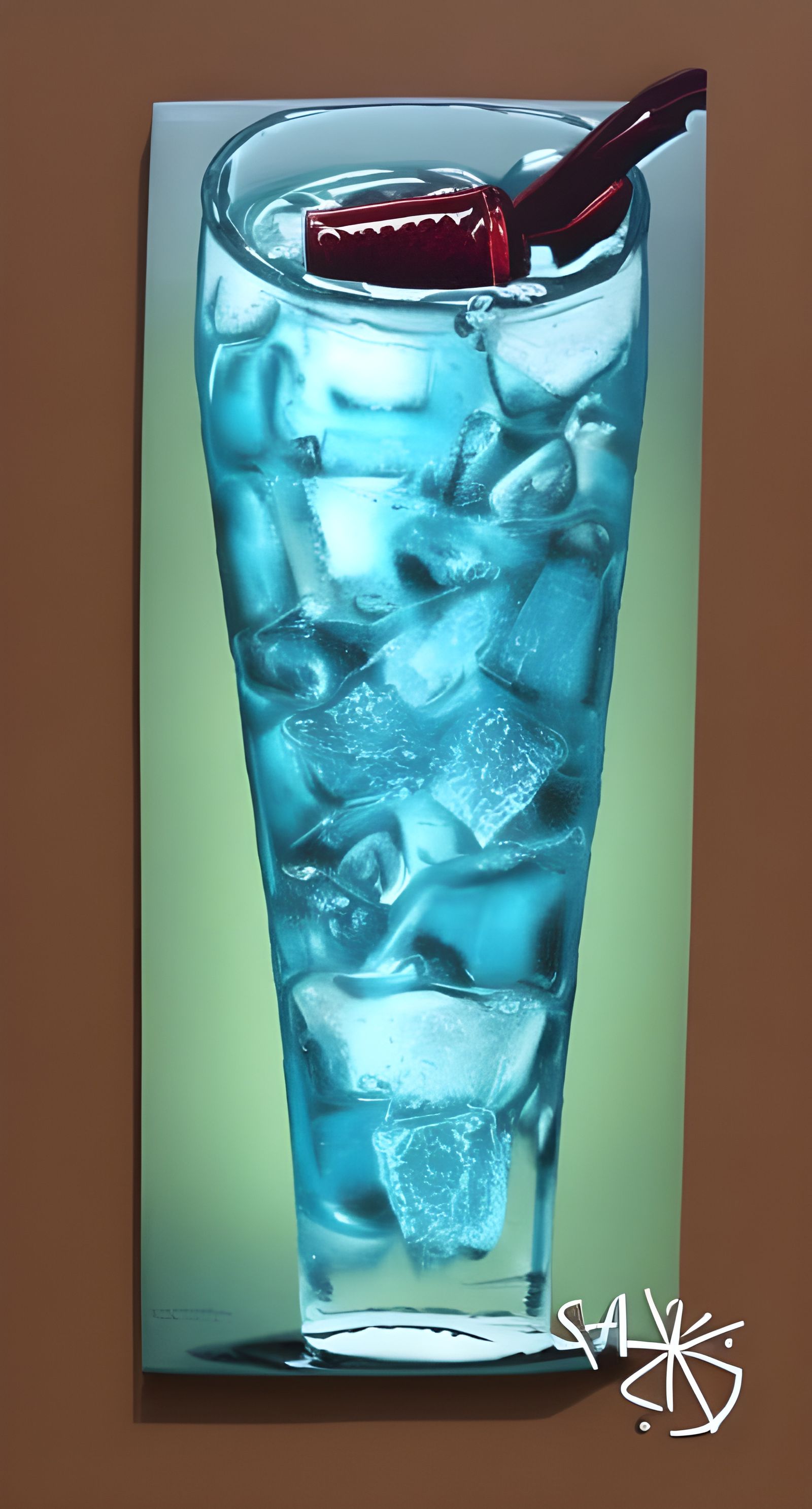 Electric Iced Tea AI Generated Artwork NightCafe Creator