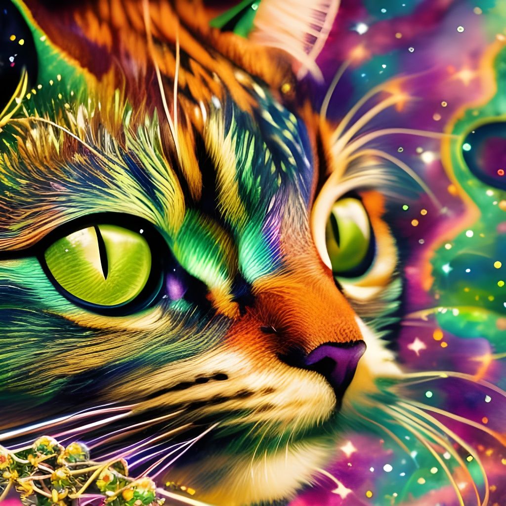 Sissy The Space Cat, Digital Arts By Patrick Hager
