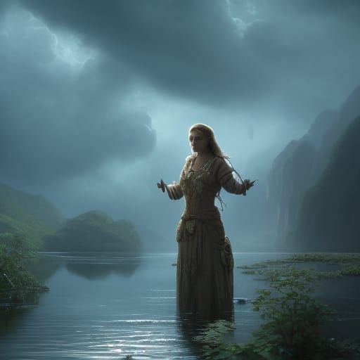 Elemental Women Water AI Generated Artwork NightCafe Creator