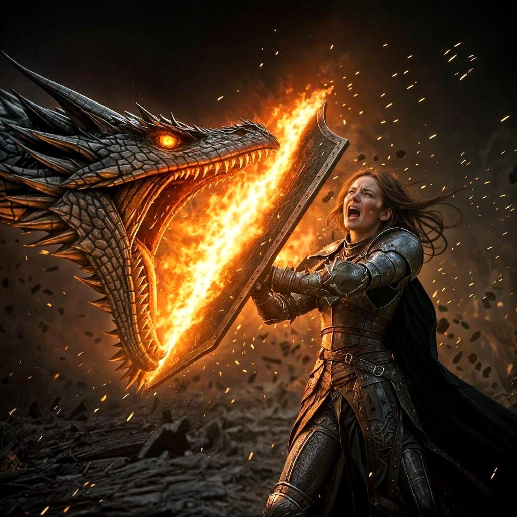 Shields & Dragons: Lady Eowyn  by @The Nights Sky