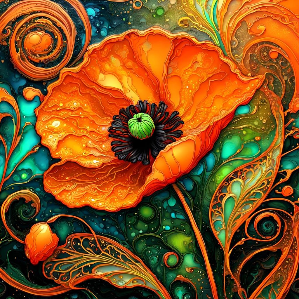 neon poppy