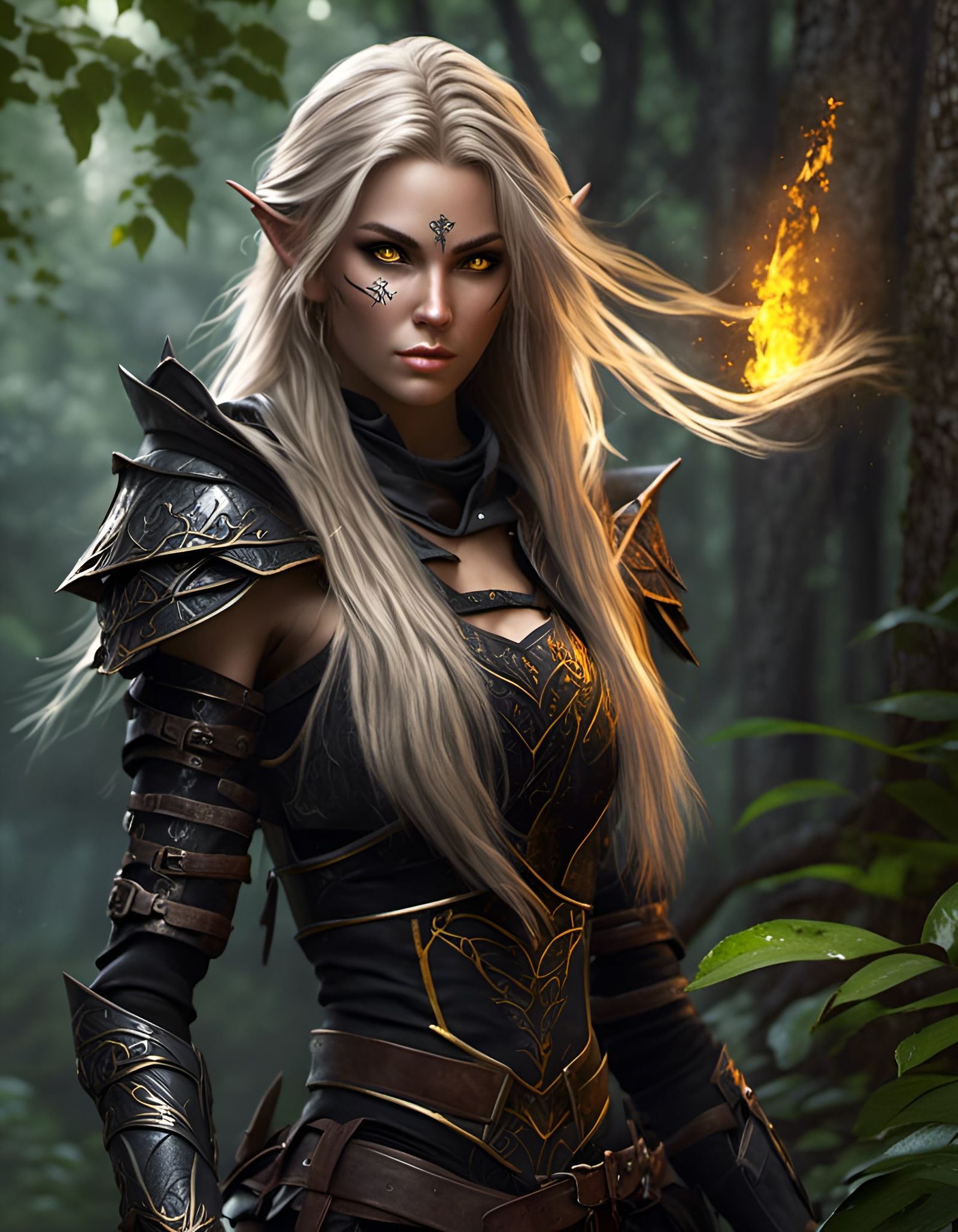 Elf Ranger set - AI Generated Artwork - NightCafe Creator