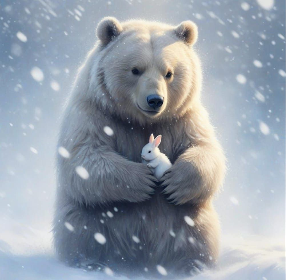 I'll keep you warm, little one  by @Joanna7