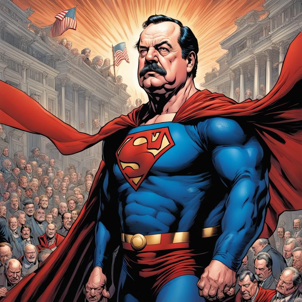 President Grover Cleveland as Superman Mark Brooks and Dan M...