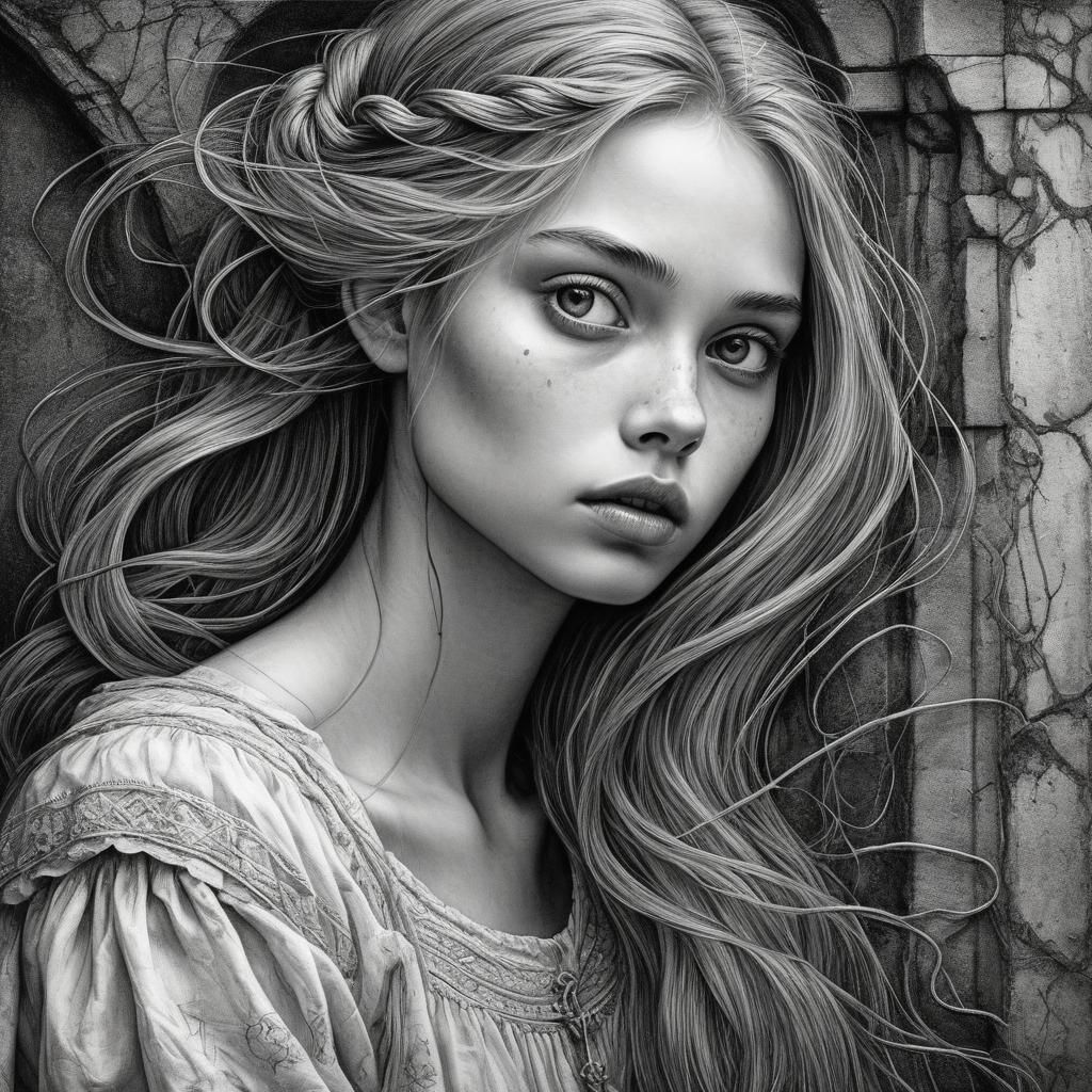 Rapunzel  by @Wolfie