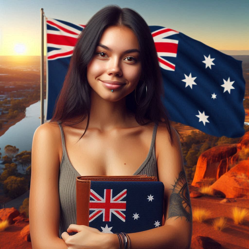 A native Australian girl