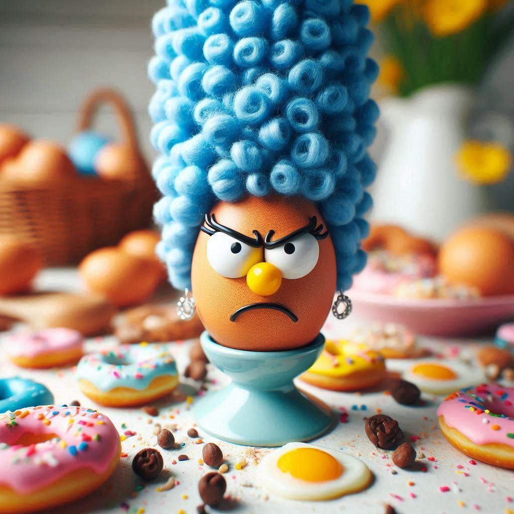 Angry Egg Marge Simpson Outtakes