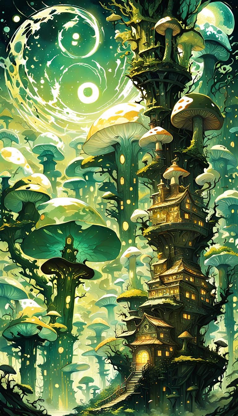 Anime mushroom metropolis