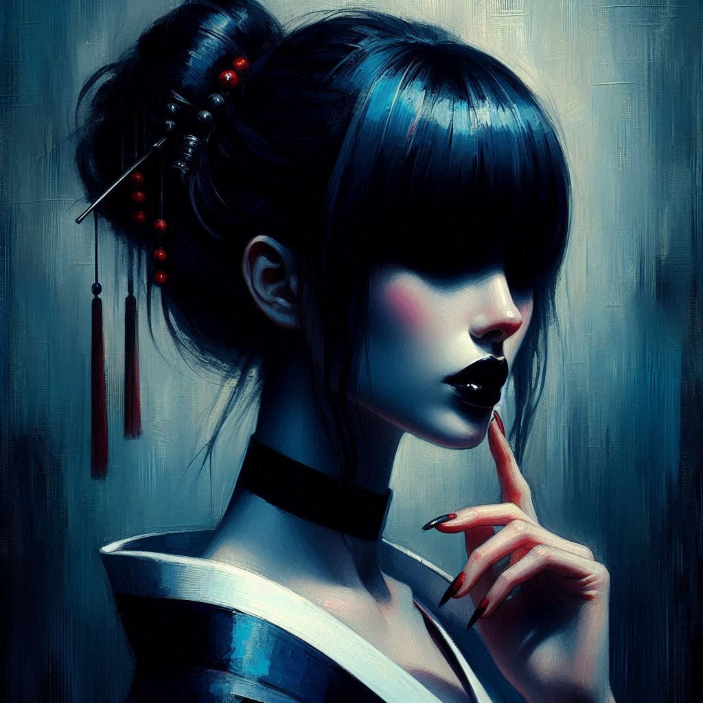 Gothy Vampiress Geisha