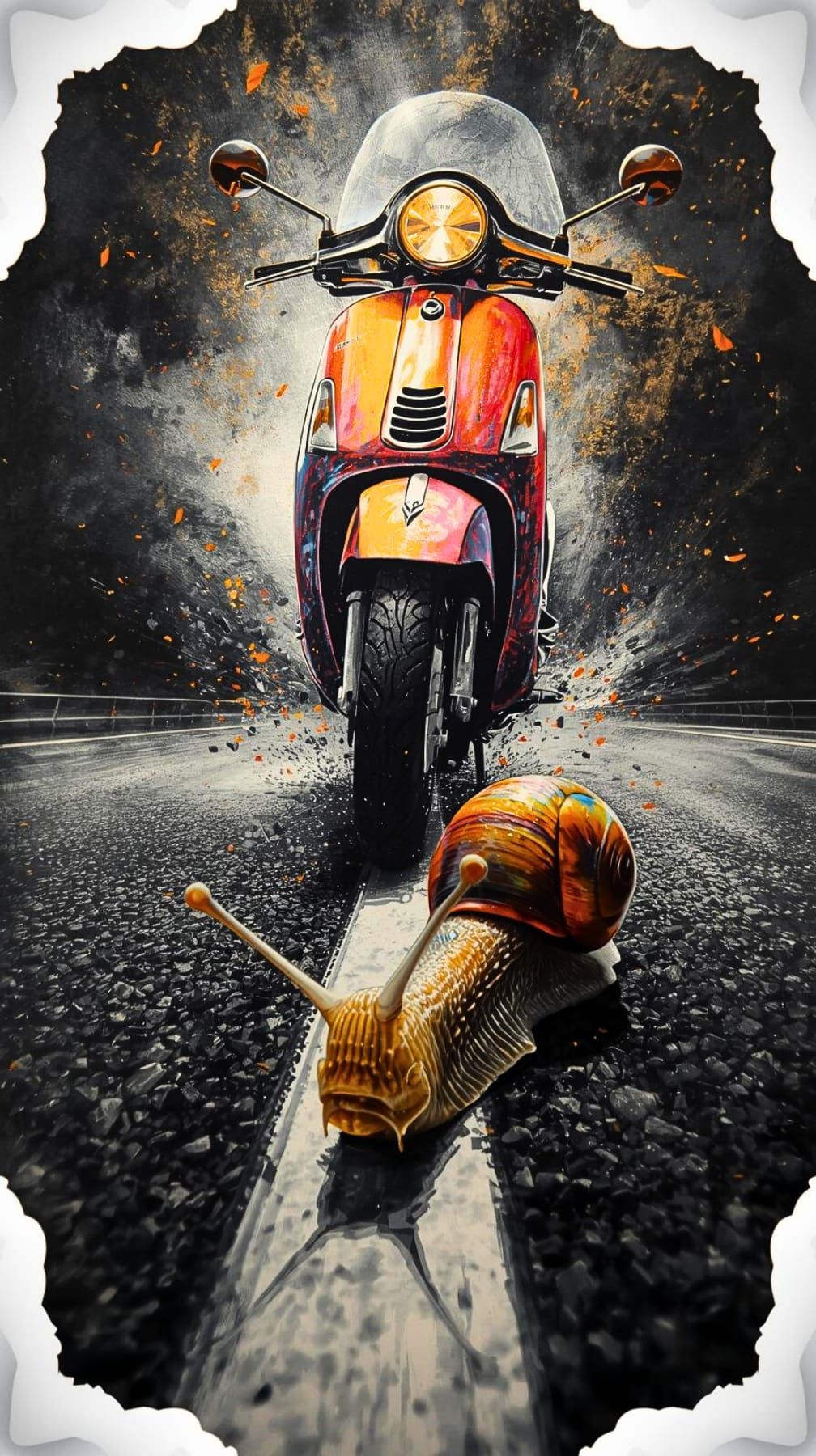 Snail Trail — Vespa Blaze