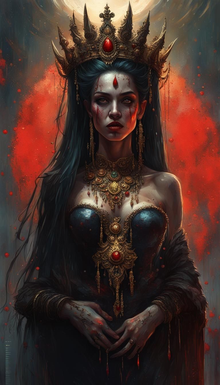 Queen Of The Damned - Ai Generated Artwork - Nightcafe Creator