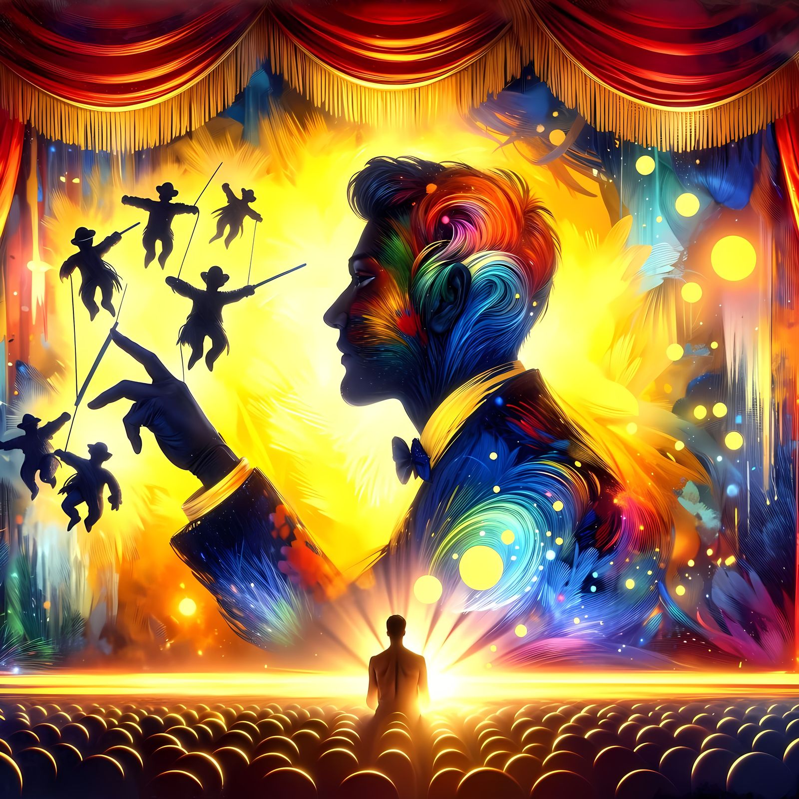 Magicien ombres chinoises