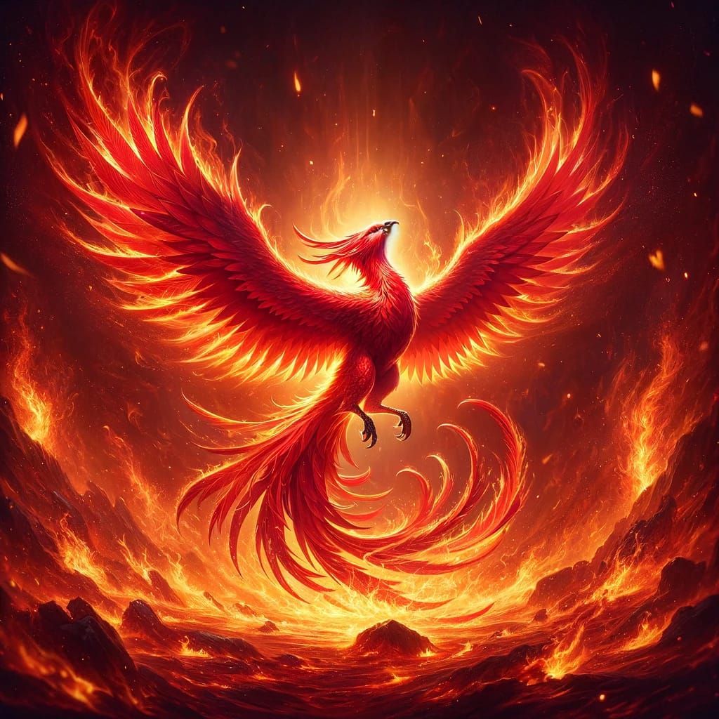 Phoenix Rising - AI Generated Artwork - NightCafe Creator