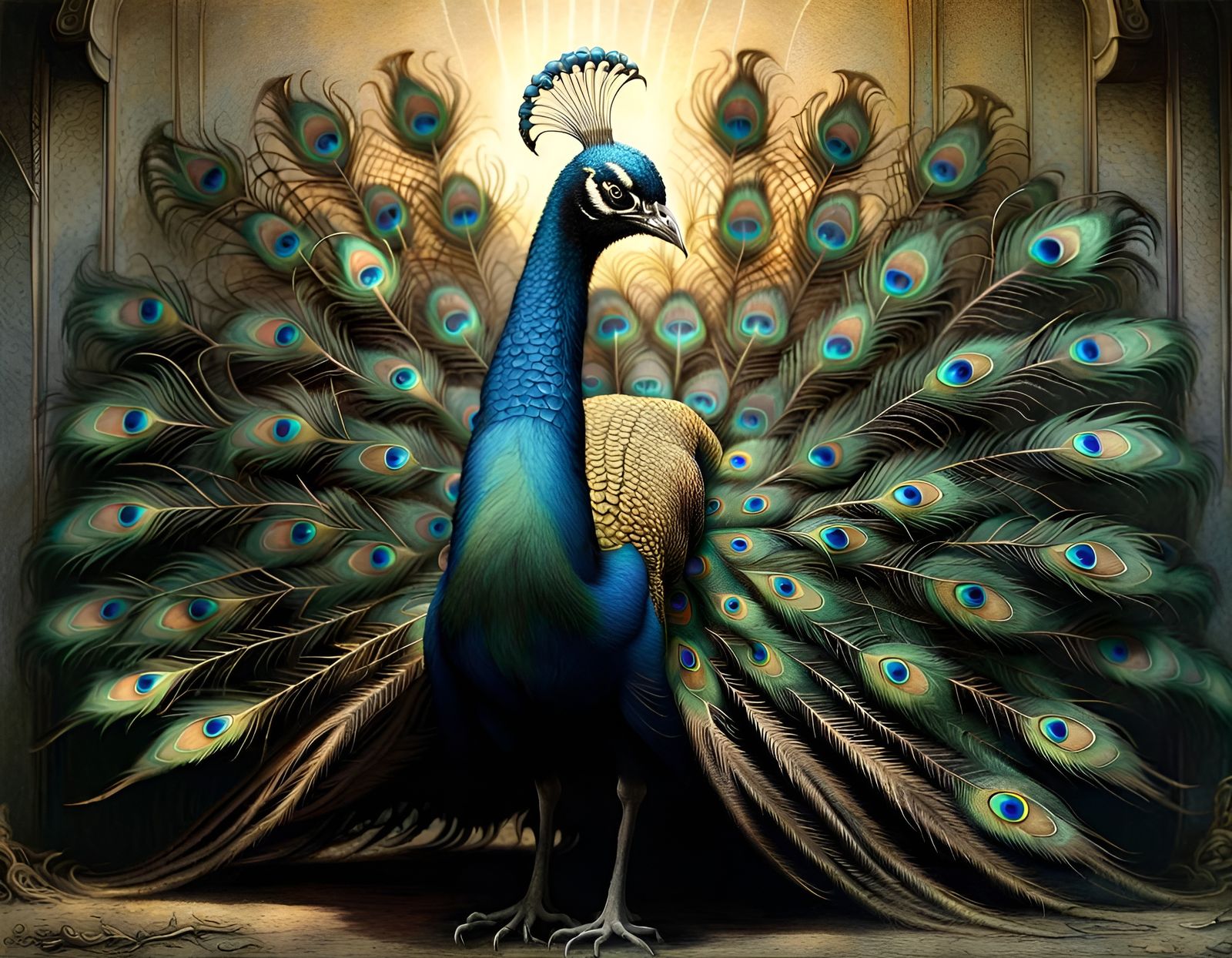 Peacock - AI Generated Artwork - NightCafe Creator