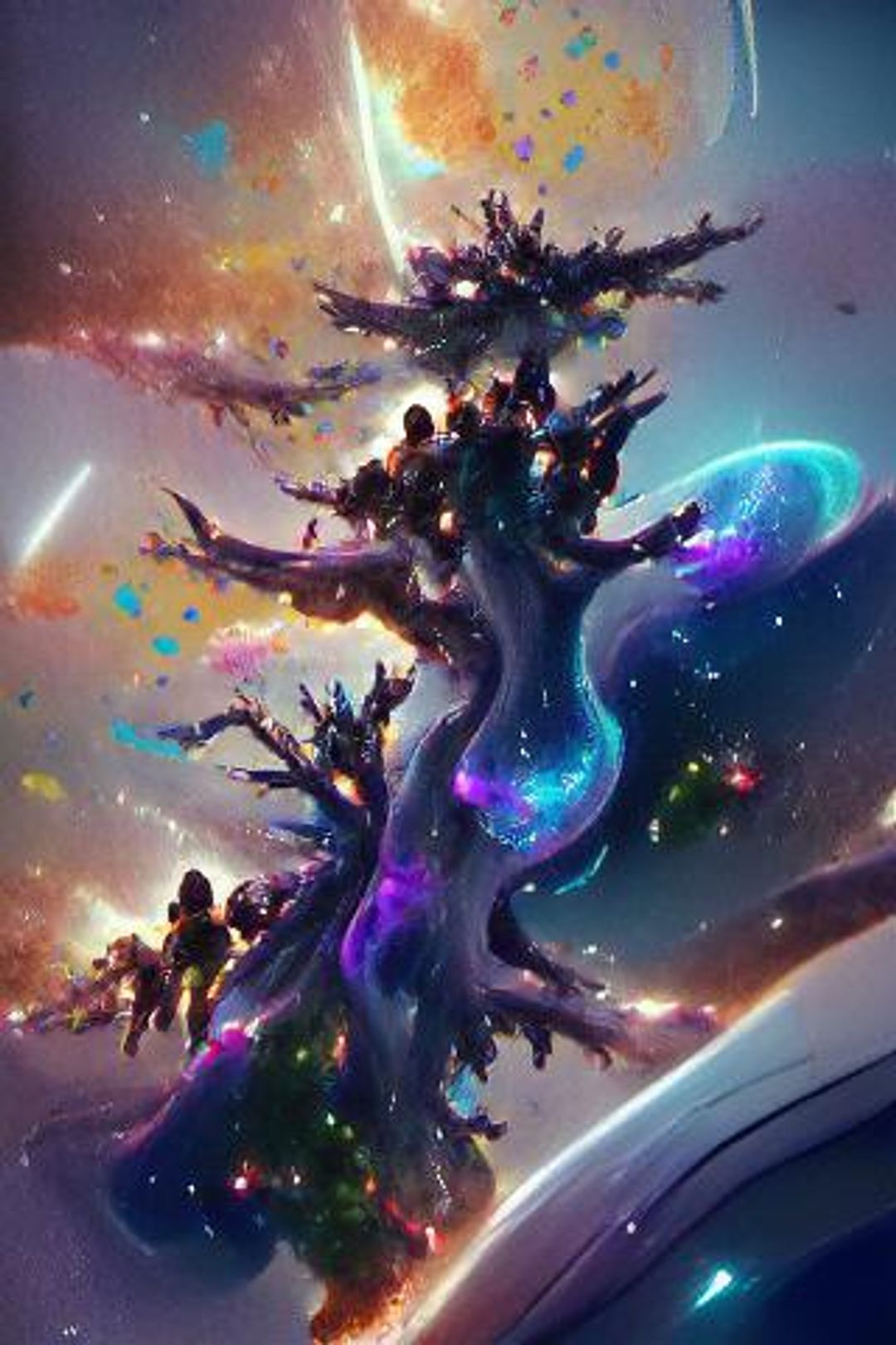 Galaxy tree trending on artstation AI Generated Artwork NightCafe