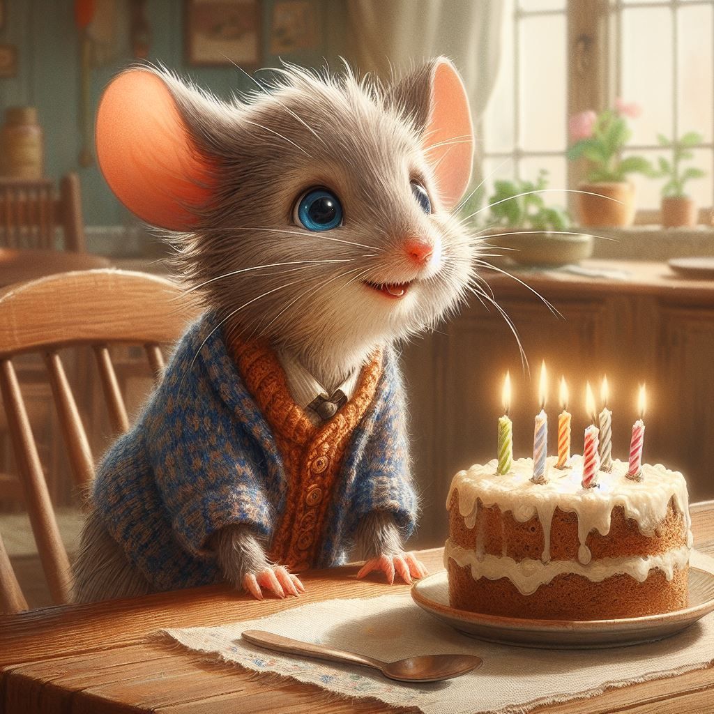 Wee little Birthday Mouse 2