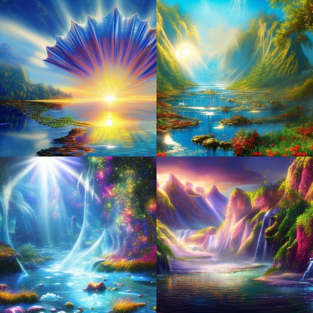 Lisa Frank Landscapes