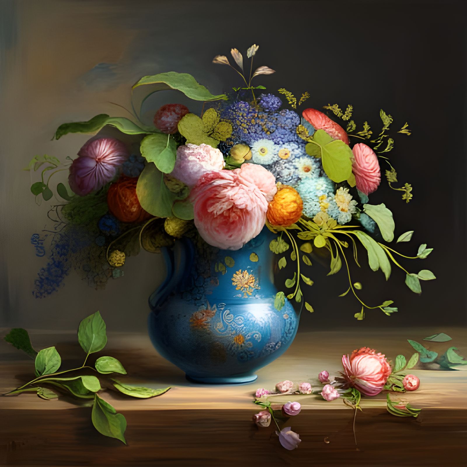 Vase with wild flowers I