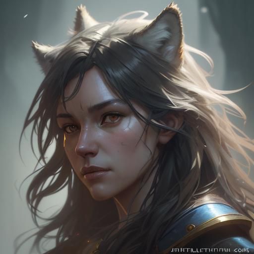 Detailed Wolf Portrait in Hyperrealistic Style