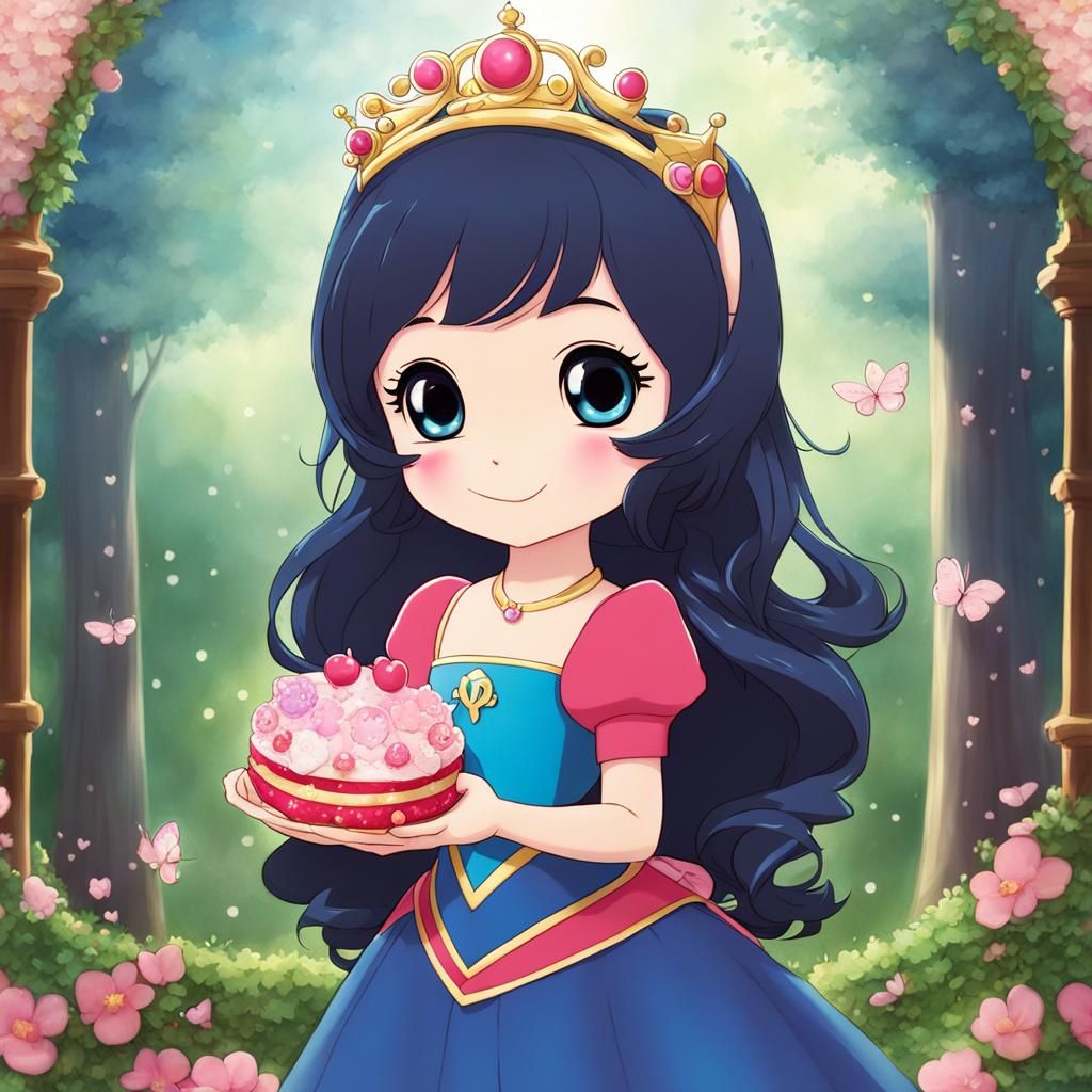 Princess, Kawaii, anime, chibi, disney, cartoon - AI Generated Artwork -  NightCafe Creator