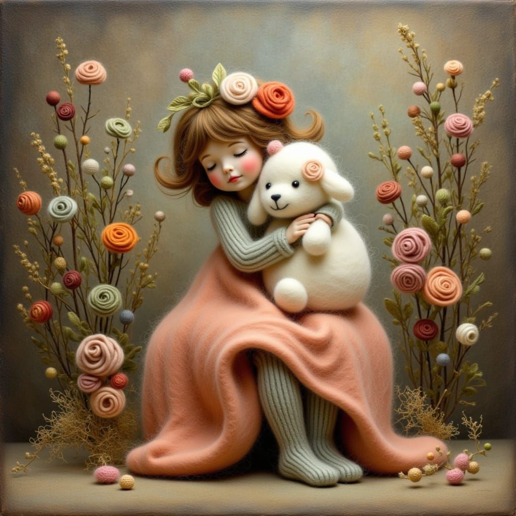 Wool/Felt - 3 x Lora Match  by @Kay