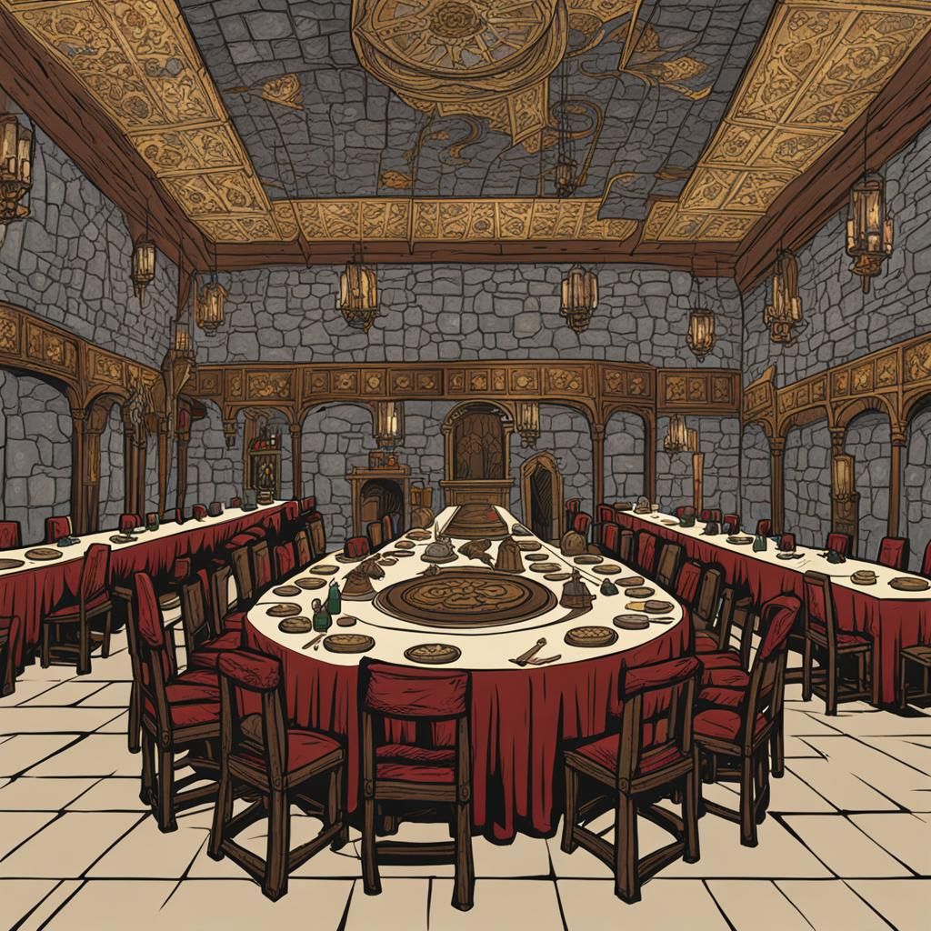 Banquet hall: Medieval Lair: Knights of the round table 8