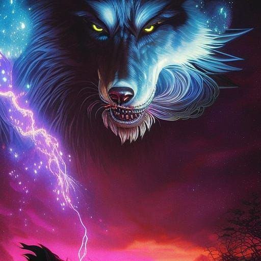 Wolf By Night - AI Generated Artwork - NightCafe Creator