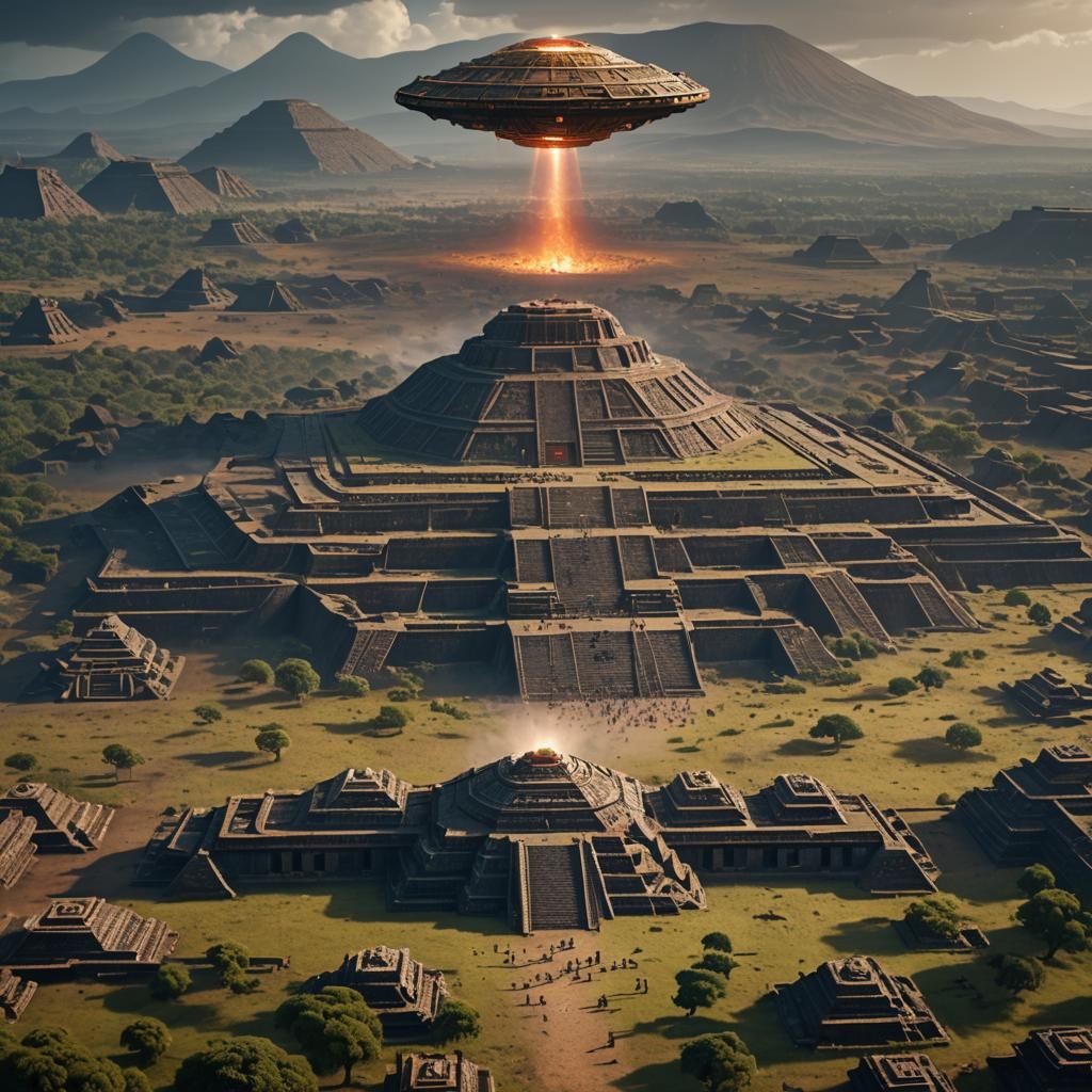 Ufo landing.