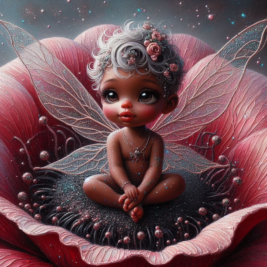 A cute and adorable little fairy