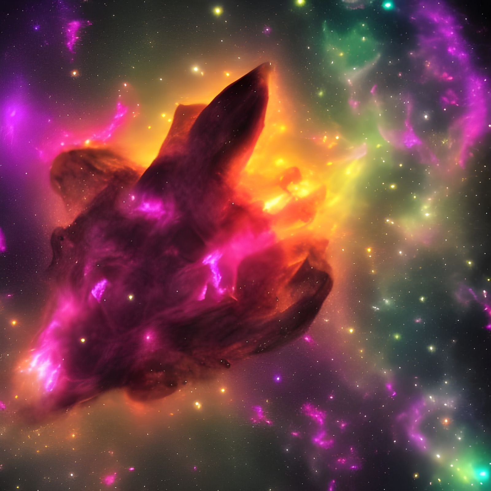 deep space nebula implosion - AI Generated Artwork - NightCafe Creator