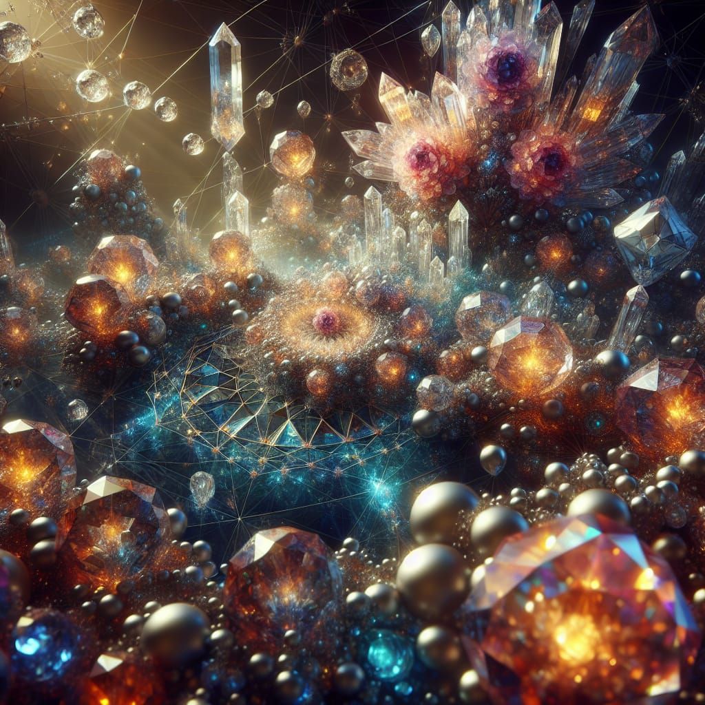 Sacred geometry in crystals and gems