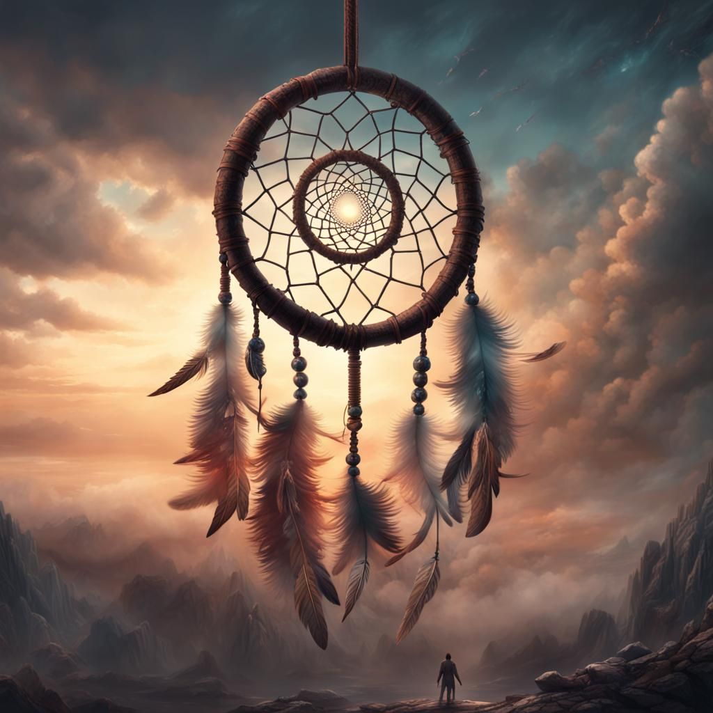 Dream catcher releasing bad dreams