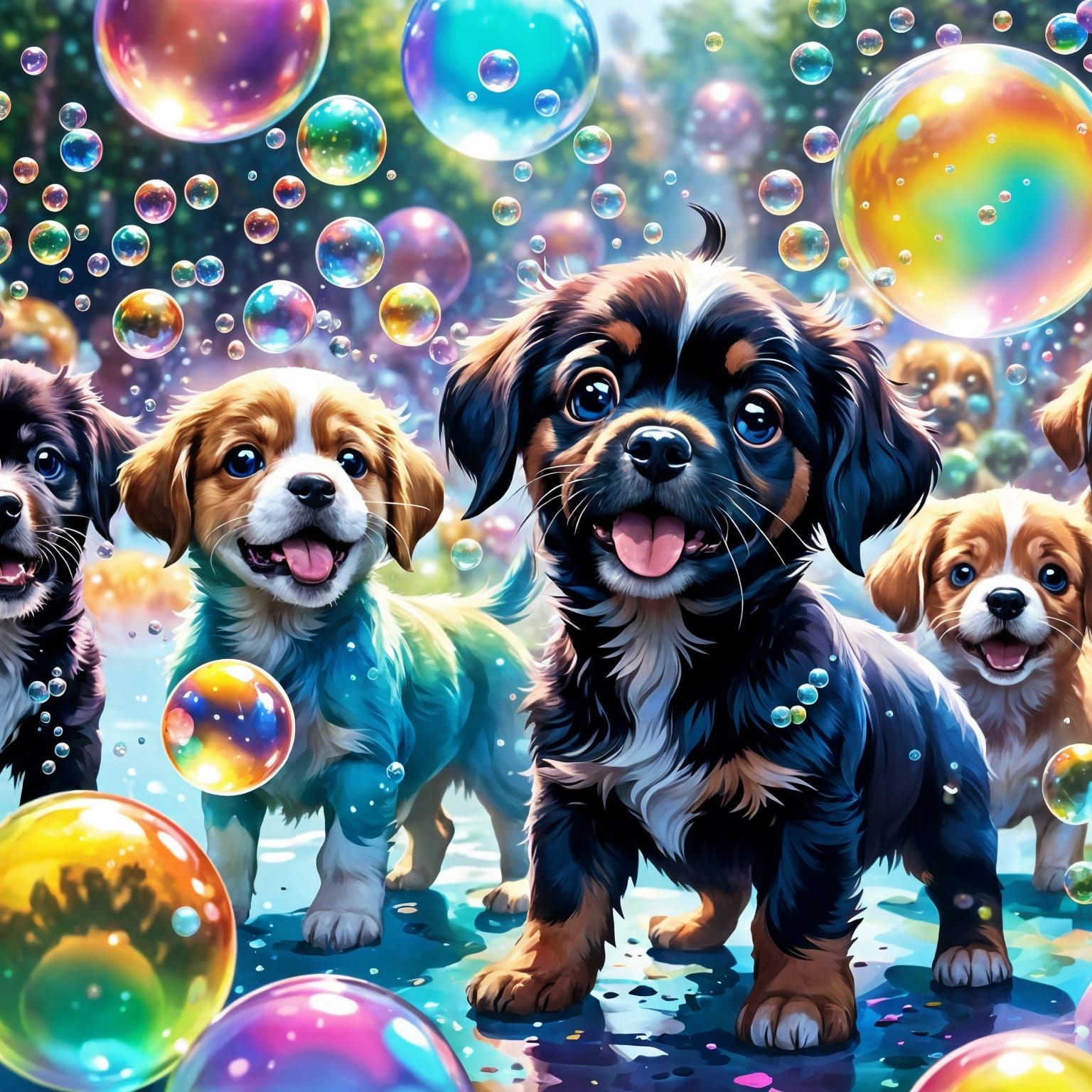 Bubbles!!  by @RedPixie