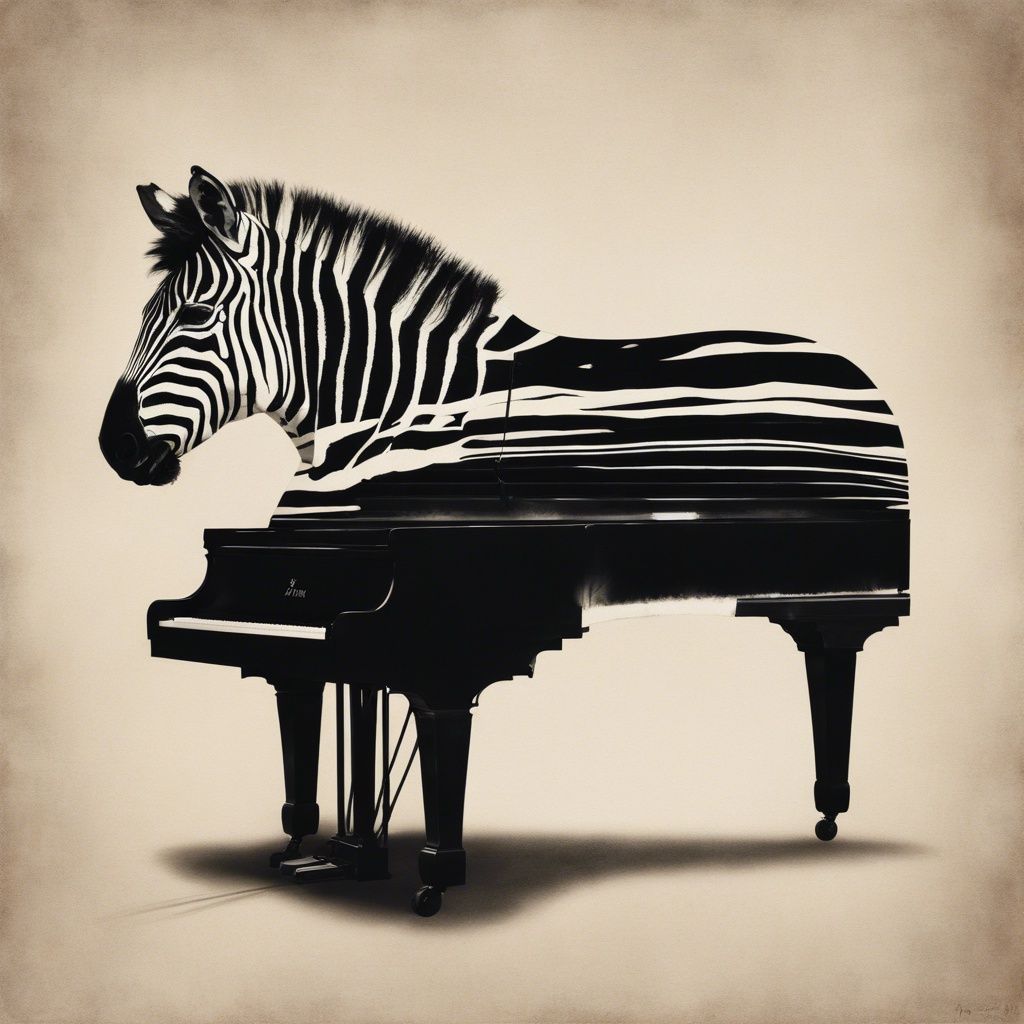 Zebra Piano Double Exposure (uploads)