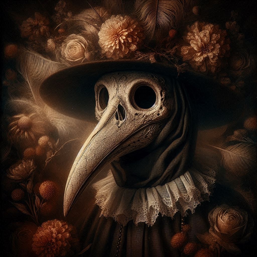 Plague Doctor in Macabre Renaissance