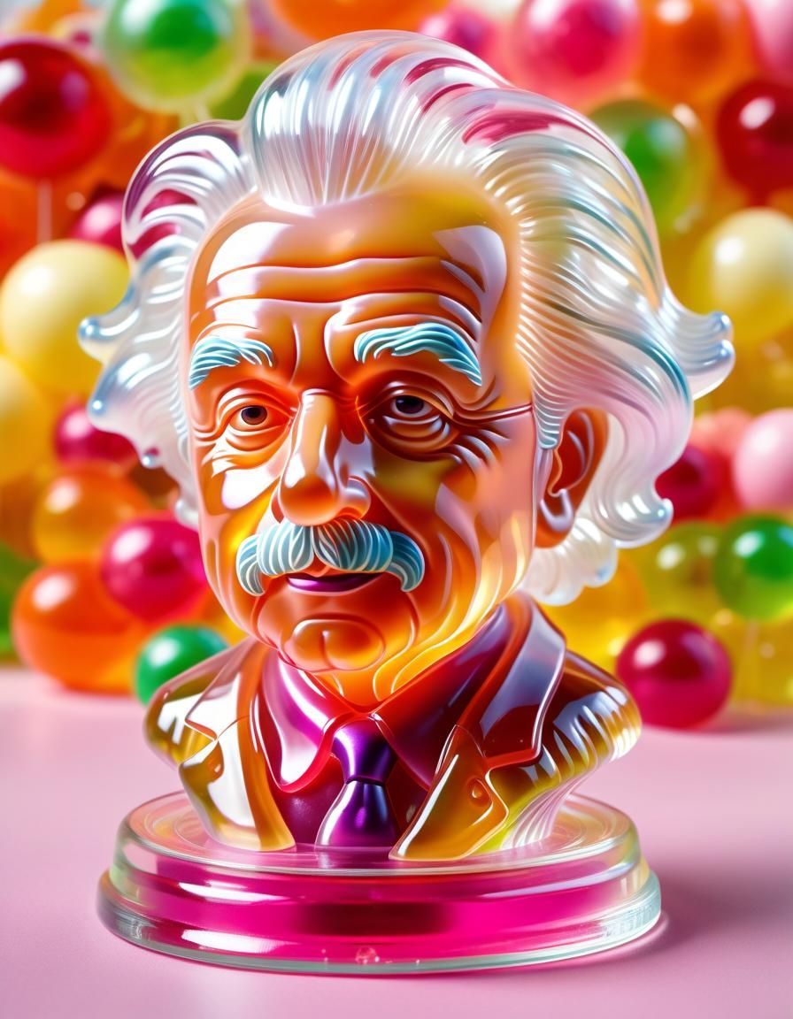 Mr. Jelly Einstein  by @Ai-zombie